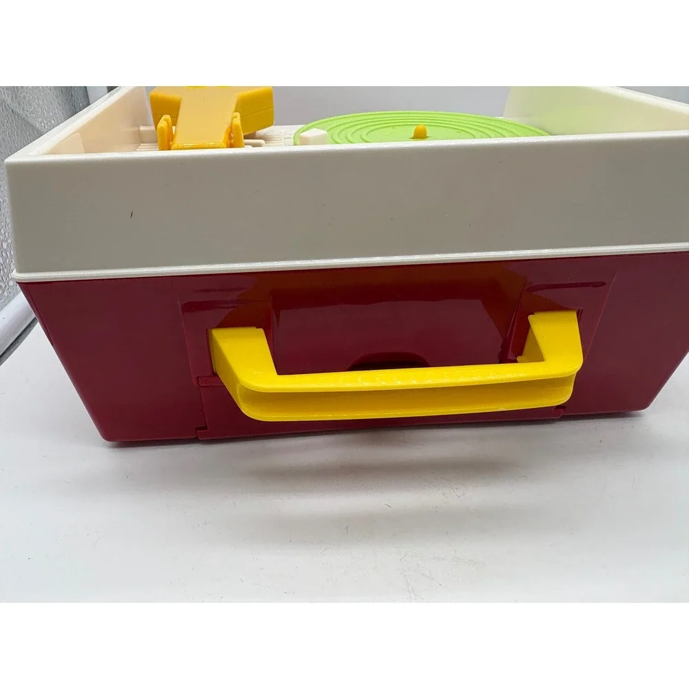 Fisher Price Classics Retro Music Box Record Player Re-issue Toy w/ 5 disc w